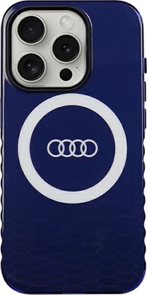 Attēls no Audi Audi IML Big Logo MagSafe Case iPhone 15 Pro 6.1" niebieski/navy blue hardcase AU-IMLMIP15P-Q5/D2-BE