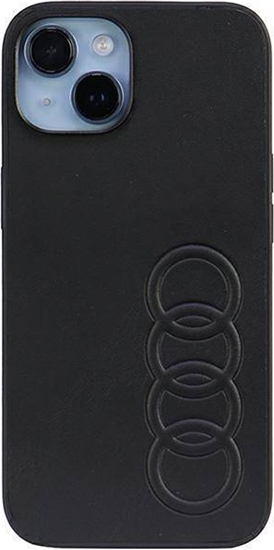 Изображение Audi Audi Synthetic Leather iPhone 14 6.1" czarny/black hardcase AU-TPUPCIP14-TT/D1-BK