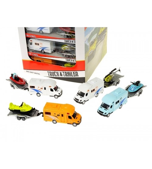 Picture of Auto kemperis ar piekabi metāla, inerce 10 cm dažādas 557291