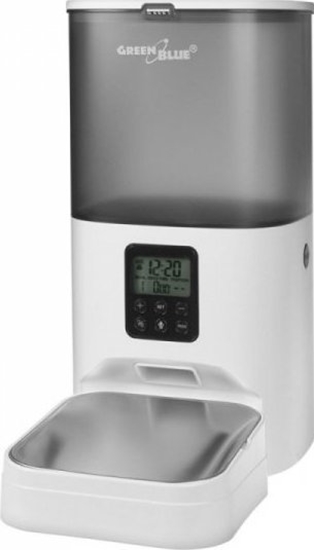 Picture of Automatyczny podajnik karmy dla zwierząt GB393 6L, USB 5V1A Biały