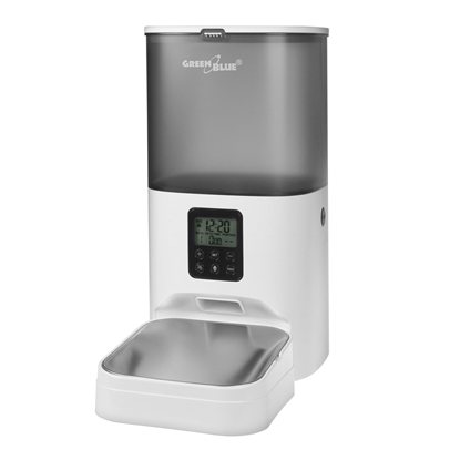 Attēls no Automatyczny podajnik karmy dla zwierząt GB393 6L, USB 5V1A Biały