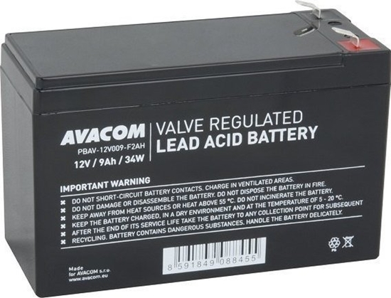 Picture of Avacom AVACOM baterie 12V 9Ah F2 HighRate (PBAV-12V009-F2AH)