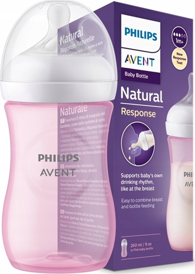 Picture of Avent Butelka responsywna Avent Natural Response 260 ml róowa
