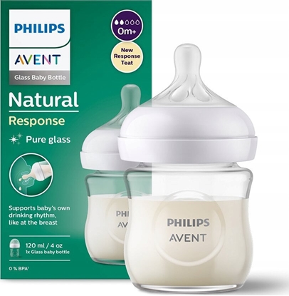 Изображение Avent AVENT SCY930/01-RESPONSYWNA BUTELKA NATURAL SZKLANA 120ML