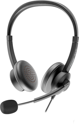 Attēls no Axtel AXH-ACEUCD suchawki/zestaw suchawkowy Przewodowa Opaska na gow Biuro/centrum telefoniczne USB Type-C / USB Type-A Czarny