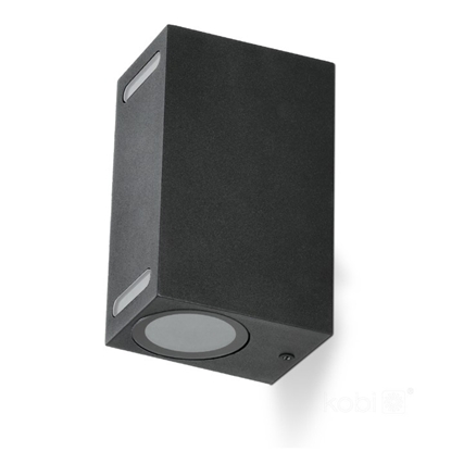 Picture of Ā.lampa QUERK 7 2xGU10 melna IP54