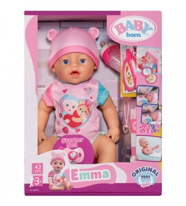 Picture of Baby Born Emma Doll, 43 cm (dzer, mazgājas, raud un izmanto podiņu) 834800