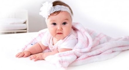 Изображение BabyMatex kocyk 75x100 z haftem Ricco dla dziewczynki