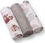 Picture of BabyOno 348/10 PIELUSZKI MULINOWE 3SZT SZARE