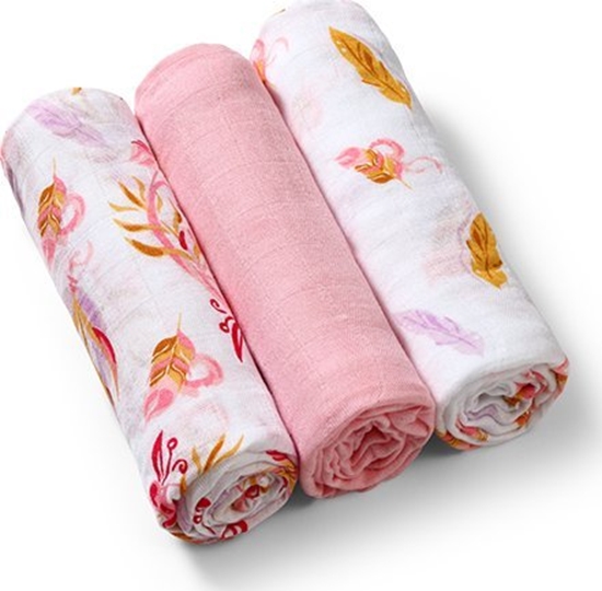 Picture of BabyOno Pieluszki bambusowe róowe 397/07