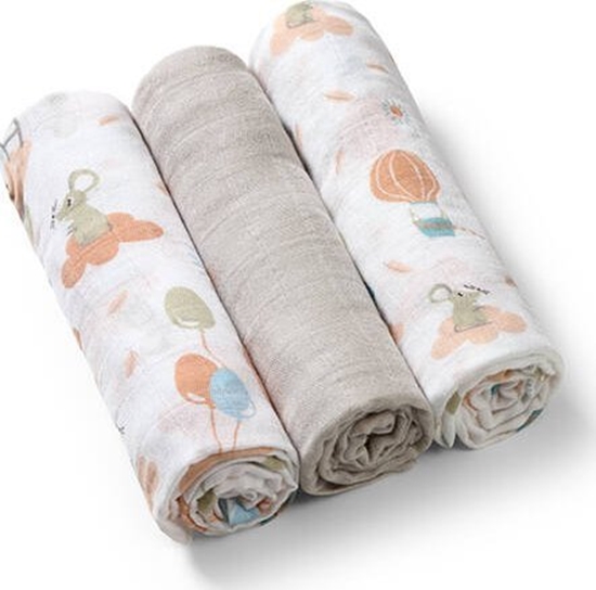 Picture of BabyOno 397/09 PIELUSZKI BAMBUSOWE SZARA