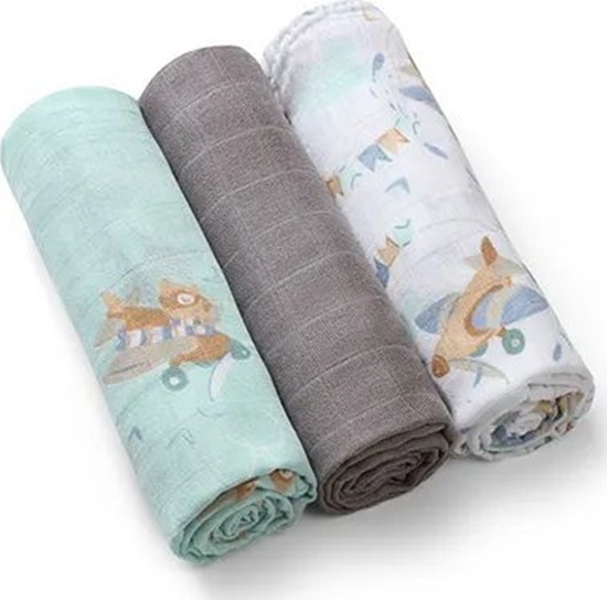 Picture of BabyOno 397/10 PIELUSZKI BAMBUSOWE 3SZT SZARE