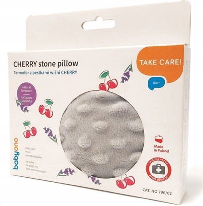 Picture of BabyOno Termofor z pestkami wini Cherry Szary 796/02