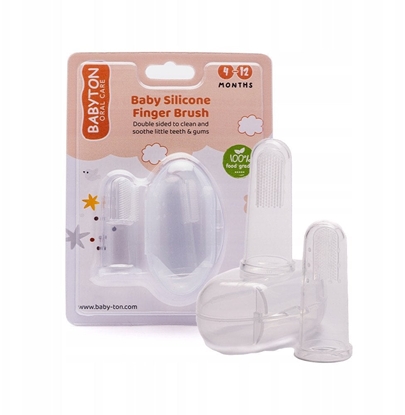 Picture of Babyton, Silikonowa szczoteczka do zbów dla niemowlt, 4-12m