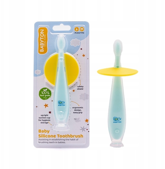 Picture of Babyton, Silikonowa szczoteczka do zbów dla niemowlt, 6-24m