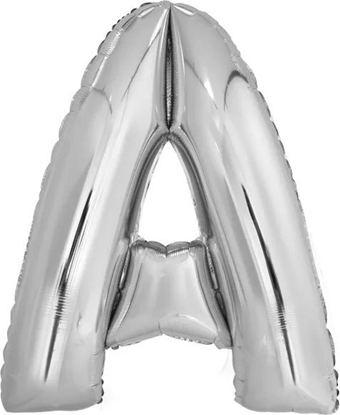 Изображение Balon foliowy litera A srebrna 67x85cm