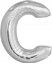 Изображение Balon foliowy litera C srebrna 69,5x86cm