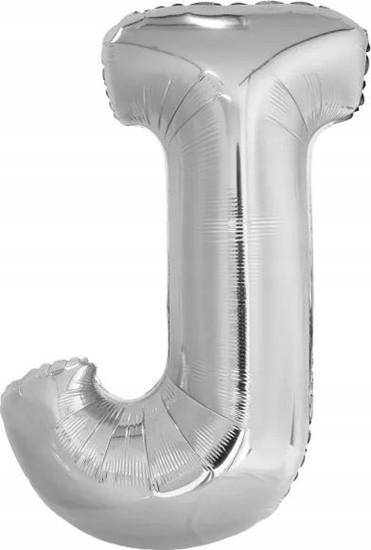 Изображение Balon foliowy litera J srebrna 58x86cm