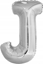 Изображение Balon foliowy litera J srebrna 58x86cm