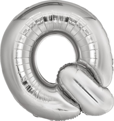 Изображение Balon foliowy litera Q srebrna 72x86cm