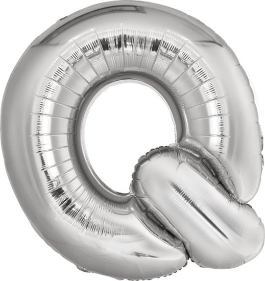 Изображение Balon foliowy litera Q srebrna 72x86cm