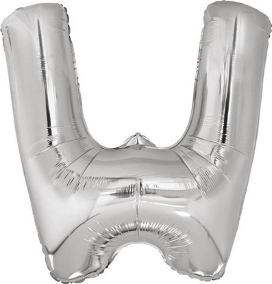 Изображение Balon foliowy litera W srebrna 79x86cm