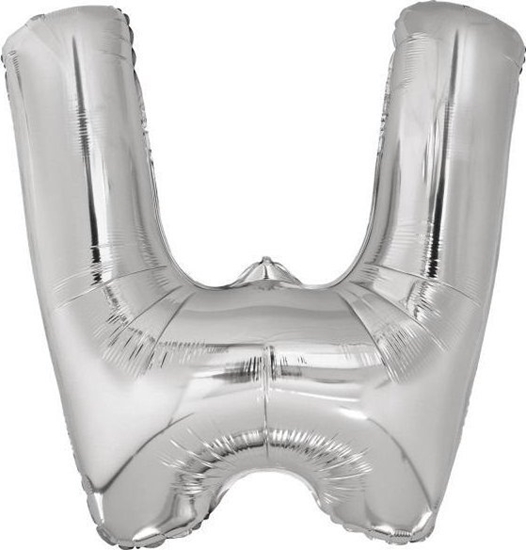 Изображение Balon foliowy litera W srebrna 79x86cm