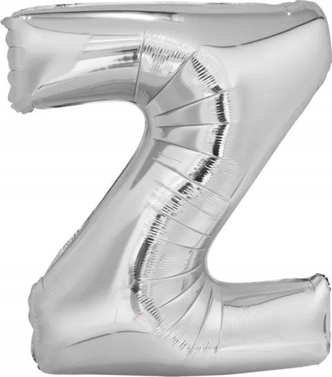 Изображение Balon foliowy litera Z srebrna 60x86cm