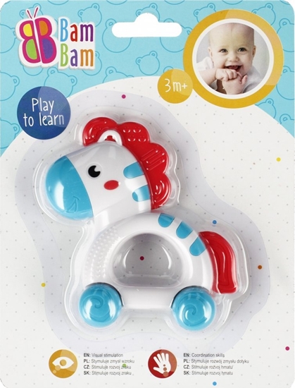 Picture of BamBam BAM BAM GRZECHOTKA ZEBRA 15X20 B/C 36/144