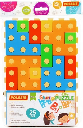 Attēls no BamBam Zabawka edukacyjna Uó puzzleNr2 25el worek 93943