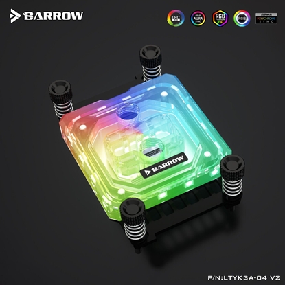 Изображение Barrow Barrow AMD CPU-Wasserkühler RGB, Acryl - weiß