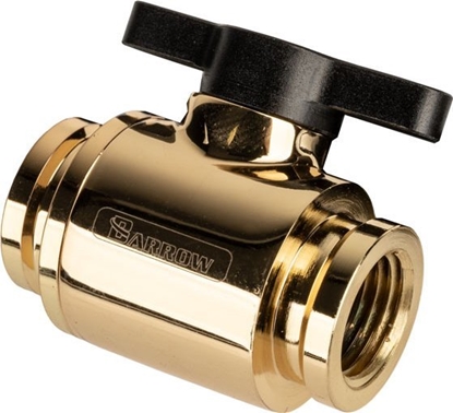 Attēls no Barrow Barrow Ball Valve (10mm) G1/4 Zoll Kugelhahn, gold - schwarz