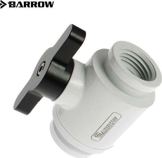 Picture of Barrow Barrow Ball Valve (10mm) G1/4 Zoll Kugelhahn, weiß - schwarz