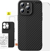 Изображение Baseus Case Baseus Synthetic Fiber iPhone 15 Pro + tempered glass