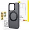 Picture of Baseus Phone Case Baseus SkyRing Magnetic with Stand for iP 15 Pro + tempered-glass and cleaning kit (black)
