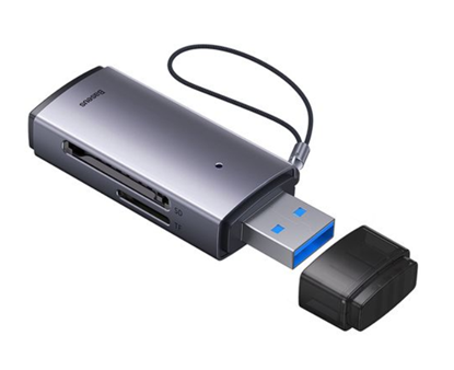 Picture of Baseus Lite Serie USB-A Kartenleser Grau