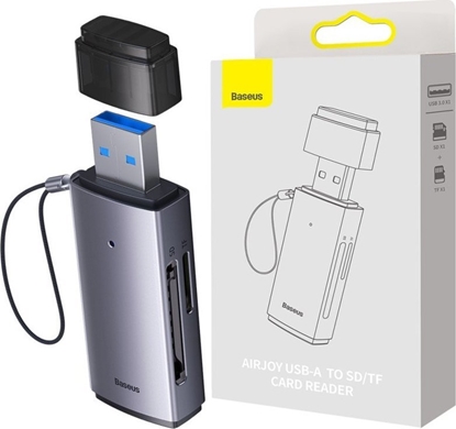 Изображение Baseus Lite Serie USB-A Kartenleser Grau