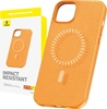 Picture of Baseus Magnetic Phone Case for iPhone 15 Plus Baseus Fauxther Series (Orange)