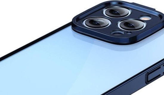 Picture of Baseus Baseus Glitter Transparent Case and Tempered Glass set for iPhone 14 Pro Max (blue)