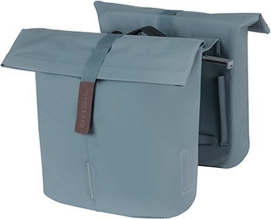 Picture of Basil Sakwa miejska podwójna BASIL CITY DOUBLE PANNIER BAG MIK 28-32L, MIK System (ready to go), graphite blue (NEW 2024)
