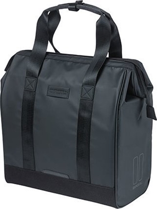 Attēls no Basil Sakwa miejska pojedyncza BASIL GRAND TARPAULIN BICYCLE SHOPPER 23L, Hook On System, wodoodporna black (NEW 2024)