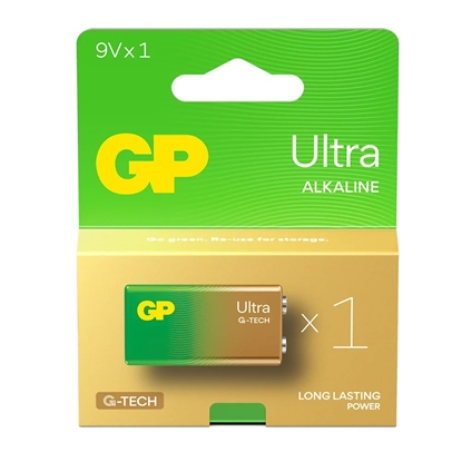 Picture of Bateria alkaliczna 6LR61 9V GP ULTRA 1szt. (G-TECH) 