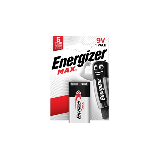 Picture of Bateria alkaliczna R9/6LR61 9V blister 1szt. ENERGIZER MAX 