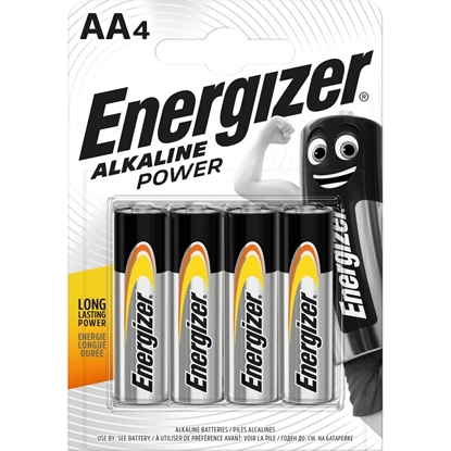 Attēls no Bateria Alkaline Power Alkaliczna AA LR6 E91 4 szt. blister