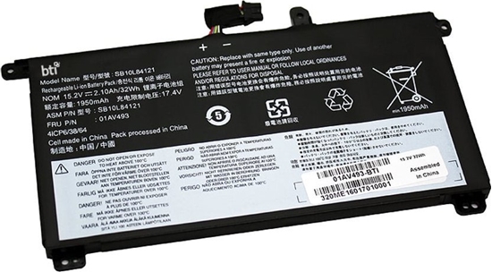 Picture of Bateria BTI BTI BATT LENOVO Thinkpad T570 T580 P51S P52S Bateria