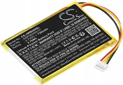 Attēls no Bateria Cameron Sino Akumulator Bateria Typu Gsp383555 01 Do Jbl Wind 2 Wind2 / Cs-jwm200sl