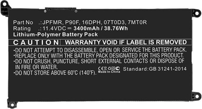 Изображение Bateria CoreParts Laptop Battery for Dell