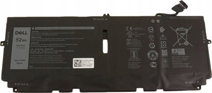 Изображение Bateria Dell Battery, 52WHR, 4 Cell,