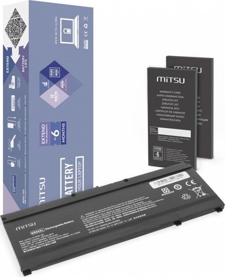 Изображение Bateria Mitsu Bateria do HP Omen 15-DC 3500 mAh (54 Wh) 15.4 Volt