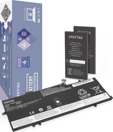 Picture of Bateria do Lenovo ThinkPad X1 Yoga 4 5 Carbon 7 8 3325 mAh (51 Wh) 15.36V